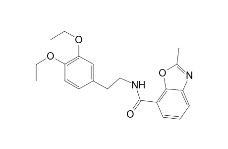 Benzooxazole-7-carboxylic acid, 2-methyl-, [2-(3,4-diethoxyphenyl)ethyl]amide
