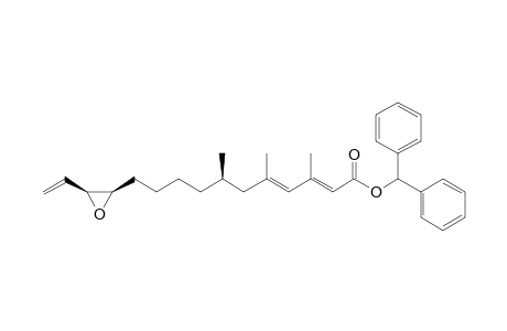 Diphenylmethyl (2E,4E,7R,12R,13S)-12,13-epoxy-3,5,7-trimethylpentadeca-2,4,14-trienoate