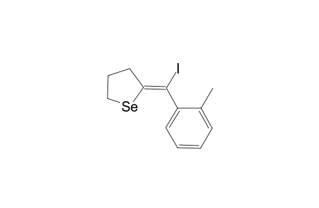 (E)-2-(iodo(o-tolyl)methylene)tetrahydroselenophene