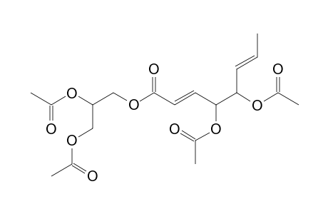 4,5-DIACETOXY-OCTA-2,6-DIENOIC-ACID-2,3-DIACETOXY-PROPYLESTER;MUSACIN-A-TETRAACETATE