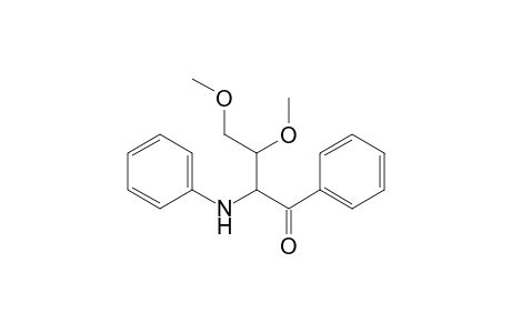 3,4-Dimethoxy-1-phenyl-2-(phenylamino)butan-1-one