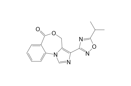 4H,6H-Imidazo[1,5-a][4,1]benzoxazepin-6-one, 3-[5-(1-methylethyl)-1,2,4-oxadiazol-3-yl]-