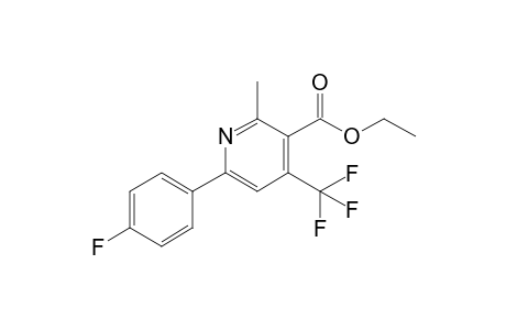 6-(4-fluorophenyl)-2-methyl-4-(trifluoromethyl)-3-pyridinecarboxylic acid ethyl ester