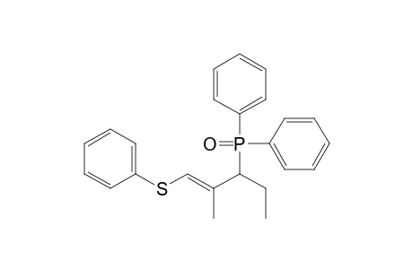 Phosphine oxide, [1-ethyl-2-methyl-3-(phenylthio)-2-propenyl]diphenyl-