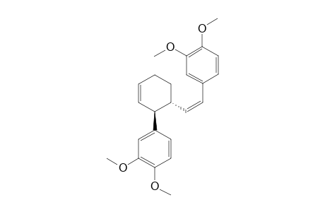 3-S-(3,4-DIMETHOXYPHENYL)-4-R-[(Z)-3,4-DIMETHOXYSTYRYL]-CYCLOHEX-1-ENE