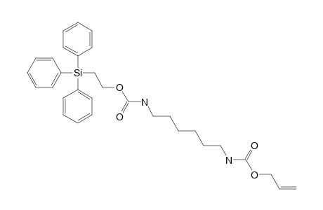 N-2-(TRIPHENYLSILYL)-ETHOXYCARBONYL-N'-ALLYLOXYCARBONYL-1,6-DIAMINOHEXANE