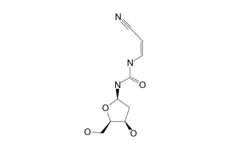 CIS-1-(2'-DEOXY-BETA-D-ERYTHRO-PENTOFURANOSYL)-3-UREIDOACRYLONITRILE