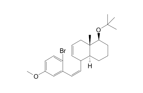 (1S,4aS,8aS)-(5Z)-[2-(2'-Bromo-5'-methoxyphenyl)vinyl]-1-(t-butoxy)-8a-methyl-1,2,3,4,4a,5,8,8a-octahydronaphthalene