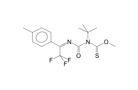 METHYL N-[N-(ALPHA-TRIFLUOROMETHYL-PARA-METHYLBENZYLIDENE)AMINOCARBONYL]-N-TERT-BUTYLTHIONOURETHANE