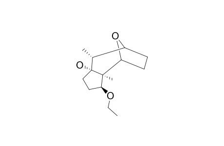(1S*,2S*,5R*,6S*,7S*,10R*)-1,6-dimethyl-10-ethoxy-11-oxatricyclo[5.3.0.1(2,5)]undecan-7-ol