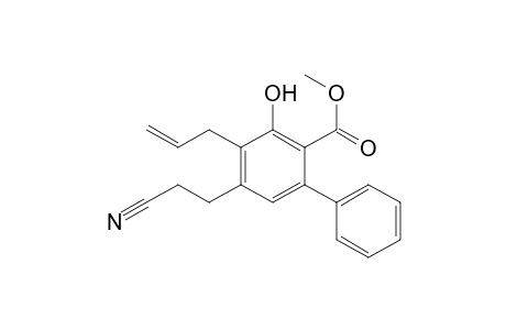 Methyl 4-allyl-5-(2-cyanoethyl)-3-hydroxybiphenyl-2-carboxylate