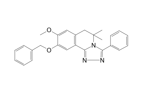 9-(benzyloxy)-8-methoxy-5,5-dimethyl-3-phenyl-5,6-dihydro[1,2,4]triazolo[3,4-a]isoquinoline