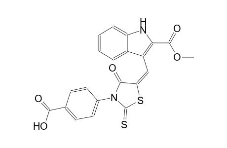 1H-indole-2-carboxylic acid, 3-[(E)-[3-(4-carboxyphenyl)-4-oxo-2-thioxo-5-thiazolidinylidene]methyl]-, methyl ester