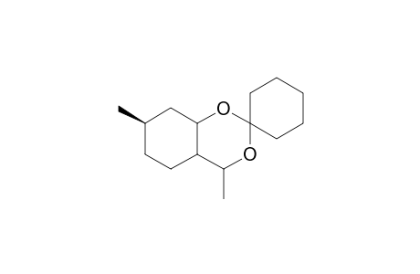 (7R)-4,7-dimethylhexahydro-4H-spiro[benzo[d][1,3]dioxine-2,1'-cyclohexane]