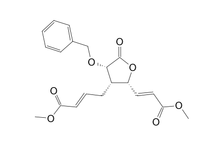 Methyl (E)-4-(2R*,3S*,4S*)-4-(benzyloxy)-2-[(E)-3-methoxy-3-oxo-1-propenyl]-5-oxotetrahydro-3-furanyl-2-butenoate