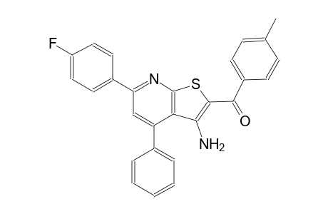 [3-amino-6-(4-fluorophenyl)-4-phenylthieno[2,3-b]pyridin-2-yl](4-methylphenyl)methanone