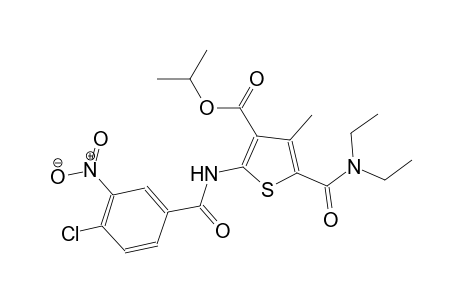 isopropyl 2-[(4-chloro-3-nitrobenzoyl)amino]-5-[(diethylamino)carbonyl]-4-methyl-3-thiophenecarboxylate