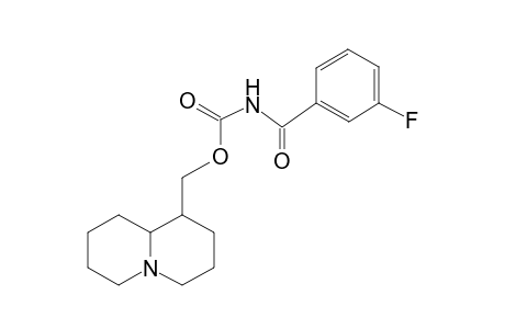 (3-Fluorobenzoyl)carbamic acid, (octahydroquinolizin-1-yl)methyl ester