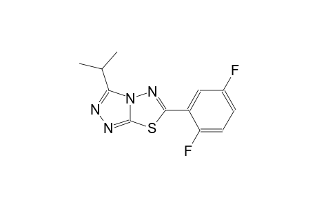 [1,2,4]triazolo[3,4-b][1,3,4]thiadiazole, 6-(2,5-difluorophenyl)-3-(1-methylethyl)-