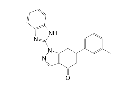 4H-indazol-4-one, 1-(1H-benzimidazol-2-yl)-1,5,6,7-tetrahydro-6-(3-methylphenyl)-