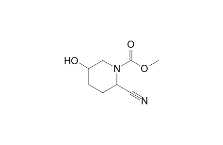 Methyl 2-cyano-5-hydroxypiperidine-1-carboxylate