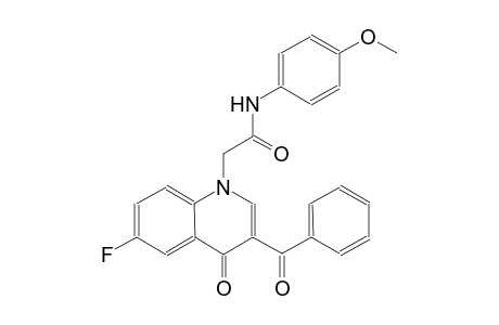 1-quinolineacetamide, 3-benzoyl-6-fluoro-1,4-dihydro-N-(4-methoxyphenyl)-4-oxo-