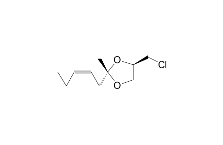 2-METHYL-4-CHLOROMETHYL-2-(CIS-2-PENTENYL)-1,3-DIOXOLANE (ISOMER 1)