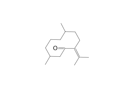 5,9-Dimethyl-2-(1-methylethylidene)cyclodecanone