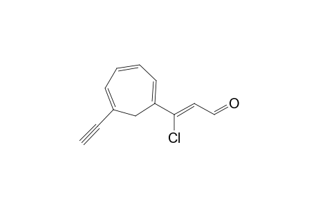 (Z)-3-Chloro-3-(6-ethynylcyclohepta-1,3,5-trienyl)propenal