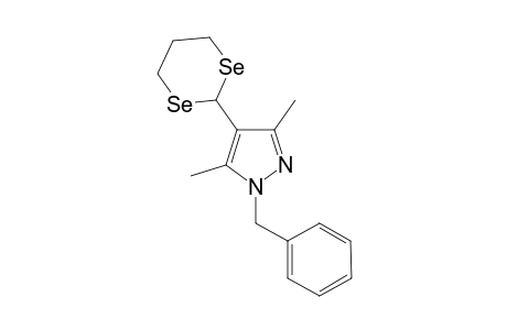 1-Benzyl-4-(1,3-diselenan-2-yl)-3,5-dimethyl-1H-pyrazole