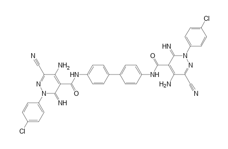N,N'-([1,1'-biphenyl]-4,4'-diyl)bis(5-amino-2-(4-chlorophenyl)-6-cyano-3-imino-2,3-dihydropyridazine-4-carboxamide)