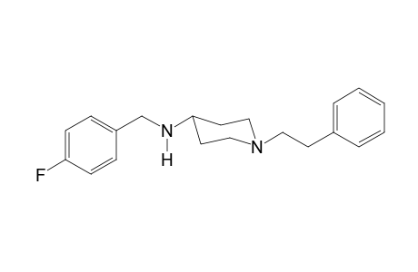 N-(4-Fluorobenzyl)-1-(2-phenylethyl)piperidin-4-amine