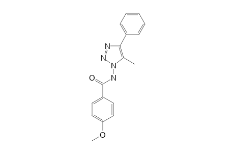 4-methoxy-N-(5-methyl-4-phenyltriazol-1-yl)benzamide