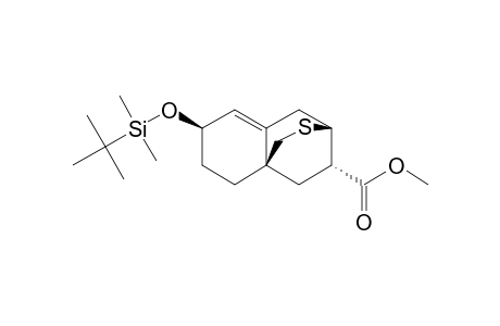 METHYL-(3R*,6R*,8AR*,10S*)-3,4,7,8-TETRAHYDRO-6-[(DIMETHYL-(1,1-DIMETHYLETHYL)-SILYL)-OXY]-6H-3,8A-ETHANO-1H-2-BENZOTHIOPYRAN-10-CARBOXYLATE