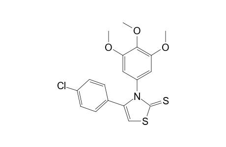 3-(3,4,5-Trimethoxyphenyl)-4-(4-chlorophenyl)thiazole-2(3H)-thione