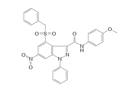 4-(benzylsulfonyl)-N-(4-methoxyphenyl)-6-nitro-1-phenyl-1H-indazole-3-carboxamide