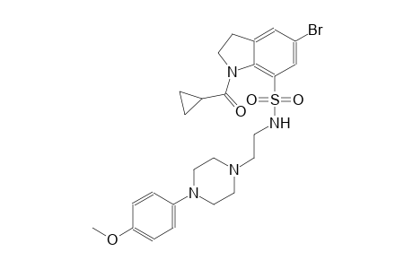 1H-indole-7-sulfonamide, 5-bromo-1-(cyclopropylcarbonyl)-2,3-dihydro-N-[2-[4-(4-methoxyphenyl)-1-piperazinyl]ethyl]-