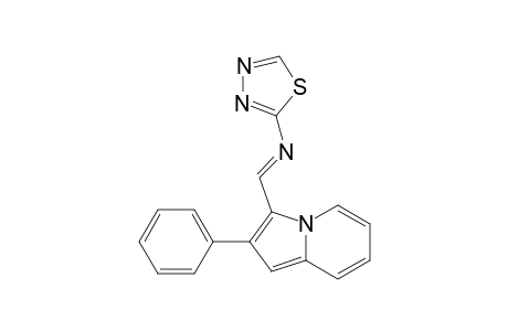 2-Phenyl-3-[([1,3,4]thiadiazol-2-yl)iminomethyl]-indolizine