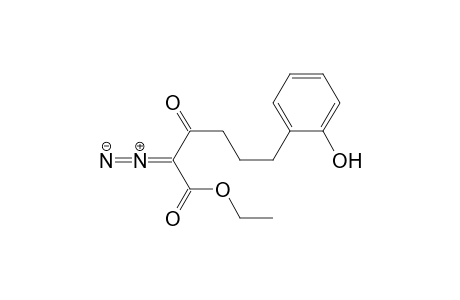 Benzenehexanoic acid, .alpha.-diazo-2-hydroxy-.beta.-oxo-, ethyl ester