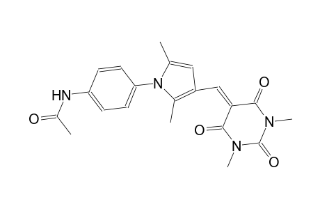 N-(4-{3-[(1,3-dimethyl-2,4,6-trioxotetrahydro-5(2H)-pyrimidinylidene)methyl]-2,5-dimethyl-1H-pyrrol-1-yl}phenyl)acetamide