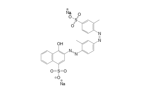 1-Naphthalenesulfonic acid, 4-hydroxy-3-[[2-methyl-4-[(2-methyl-4-sulfophenyl)azo]phenyl]azo]-, disodium salt