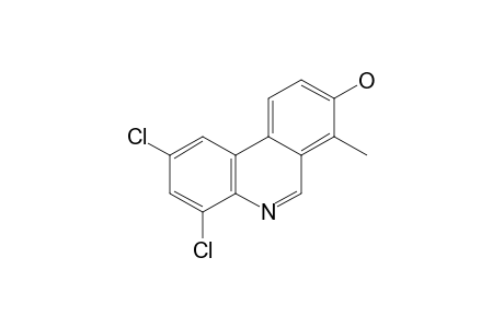 2,4-DICHLORO-7-METHYL-PHENANTHRIDIN-8-OL