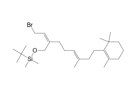 (2Z,6E)-3-[(t-Butyl)dimethylsilyloxy]methyl-7-methyl-9-(2',6',6'-trimethylcyclohex-1'-enyl)nona-2,6-dien-1-yl bromide
