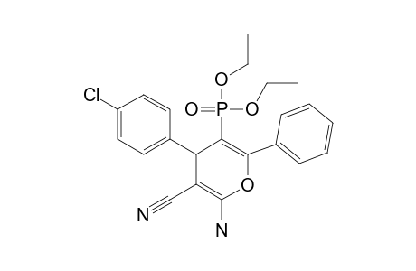 2-AMINO-4-(4-CHLOROPHENYL)-3-CYANO-5-DIETHYLPHOSPHINYL-6-PHENYL-4H-PYRAN