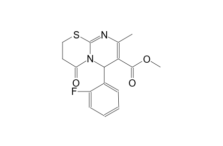 methyl 6-(2-fluorophenyl)-8-methyl-4-oxo-3,4-dihydro-2H,6H-pyrimido[2,1-b][1,3]thiazine-7-carboxylate