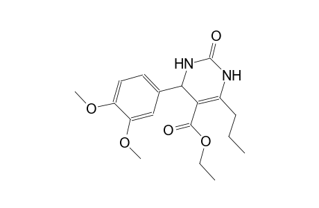 ethyl 4-(3,4-dimethoxyphenyl)-2-oxo-6-propyl-1,2,3,4-tetrahydro-5-pyrimidinecarboxylate