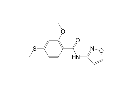 N-(3-isoxazolyl)-2-methoxy-4-(methylsulfanyl)benzamide