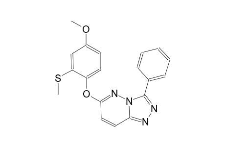 [1,2,4]triazolo[4,3-b]pyridazine, 6-[4-methoxy-2-(methylthio)phenoxy]-3-phenyl-