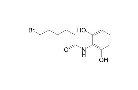 Hexanamide, 6-bromo-N-(2,6-dihydroxyphenyl)-