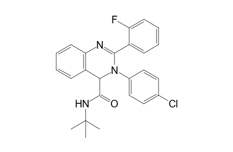 N-tert-Butyl-3-(4-chlorophenyl)-2-(2-fluorophenyl)-3,4-dihydro quinazoline-4-carboxamide